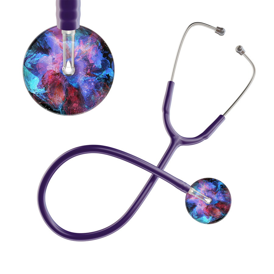 TieDye Multi Color Stethoscope - Watercolor Designs