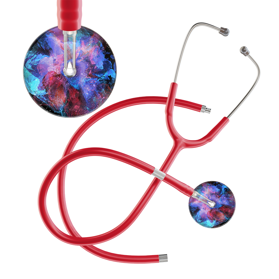 TieDye Multi Color Stethoscope - Watercolor Designs