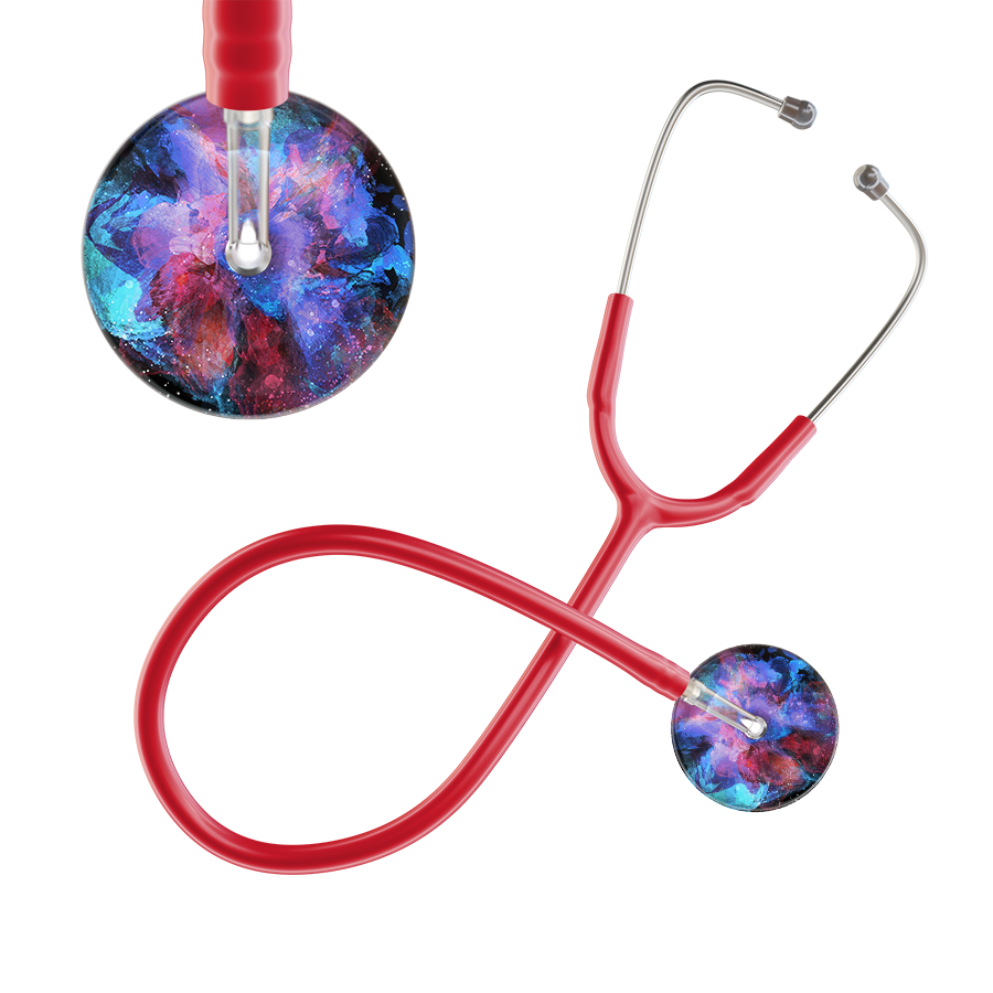 TieDye Multi Color Stethoscope - Watercolor Designs