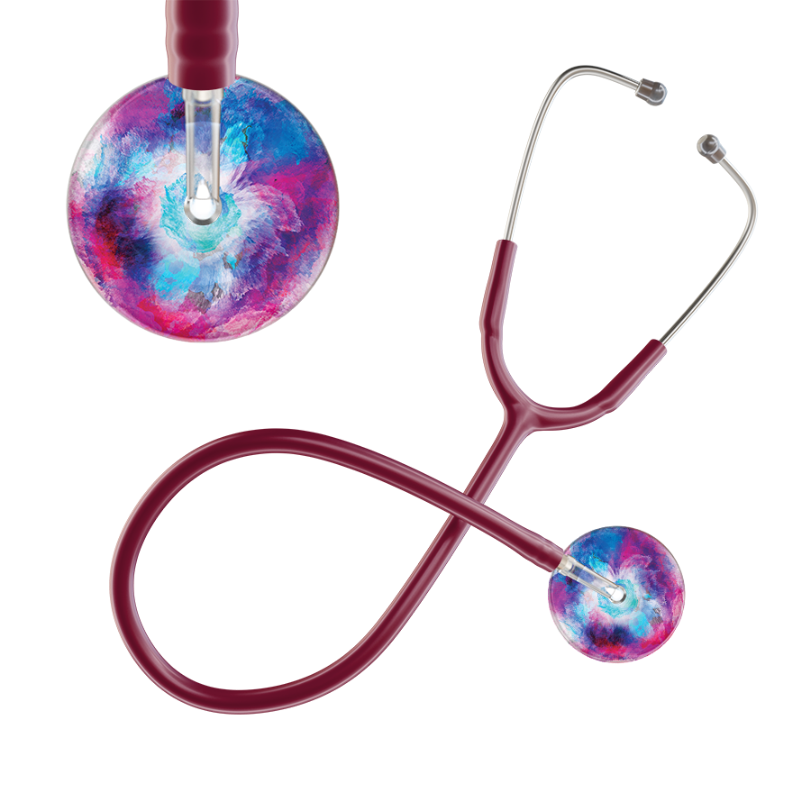 TieDye Multi Color Stethoscope - Watercolor Designs
