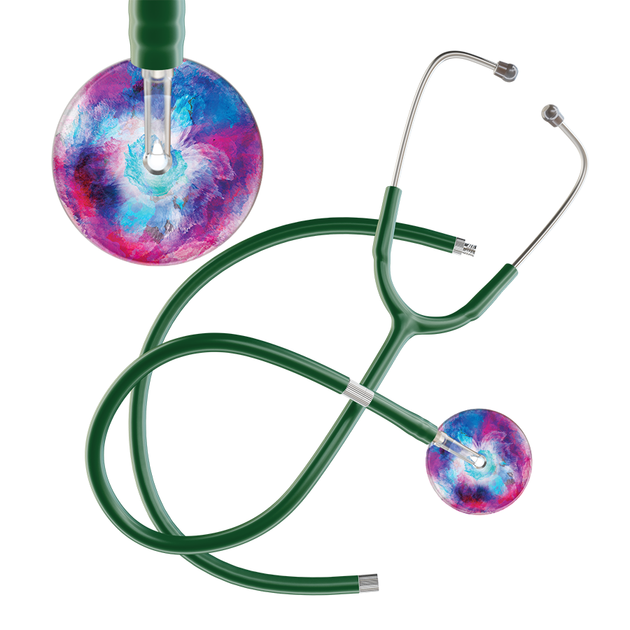TieDye Multi Color Stethoscope - Watercolor Designs