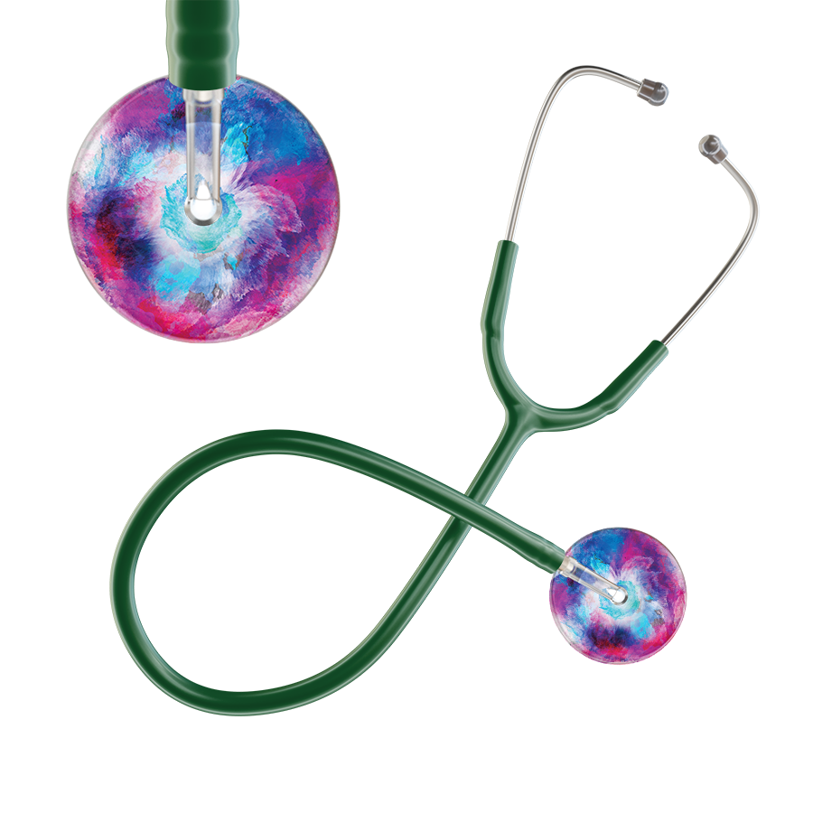 TieDye Multi Color Stethoscope - Watercolor Designs