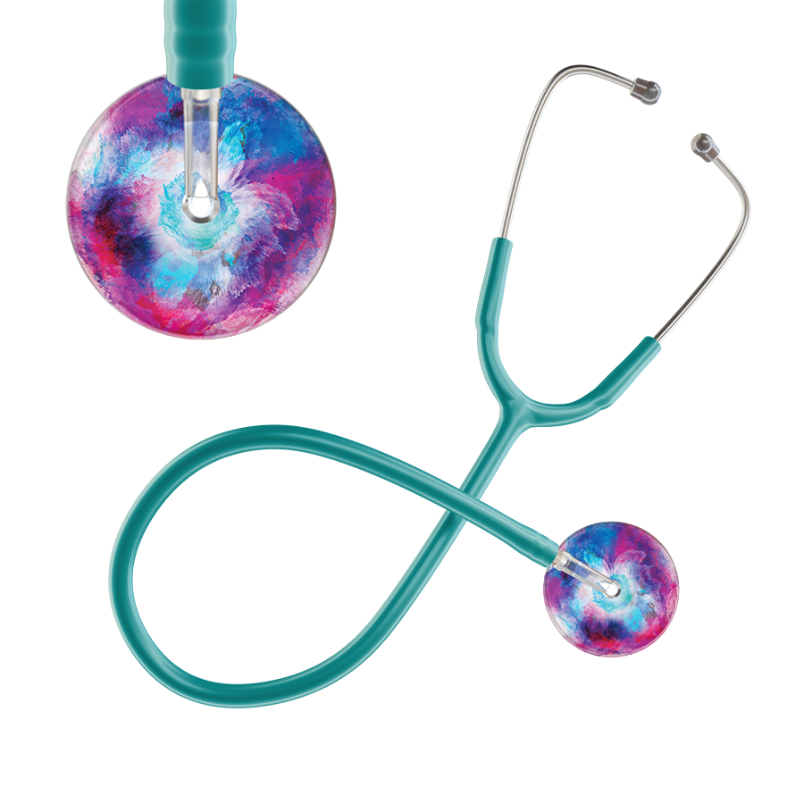 TieDye Multi Color Stethoscope - Watercolor Designs