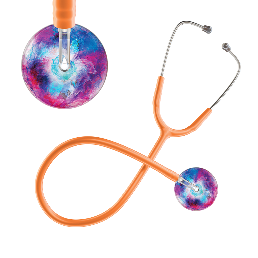 TieDye Multi Color Stethoscope - Watercolor Designs