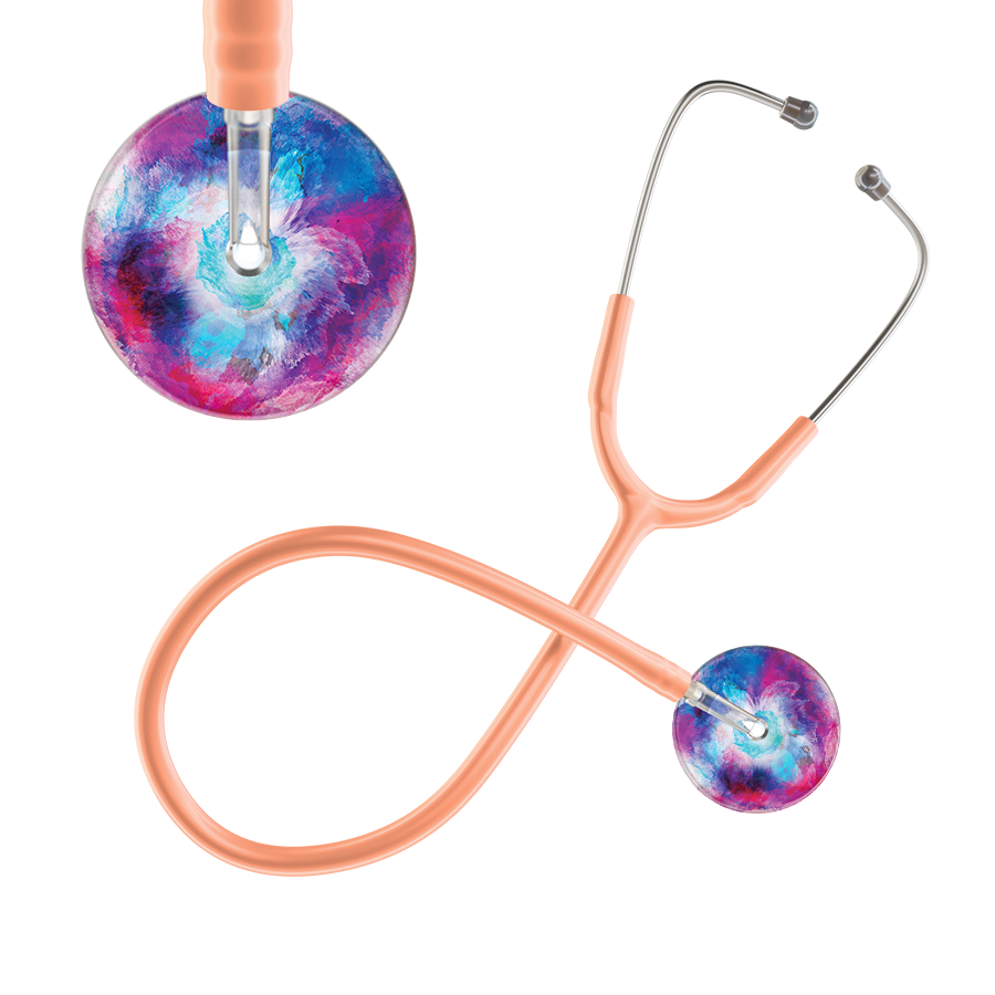 TieDye Multi Color Stethoscope - Watercolor Designs