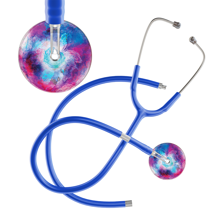 TieDye Multi Color Stethoscope - Watercolor Designs