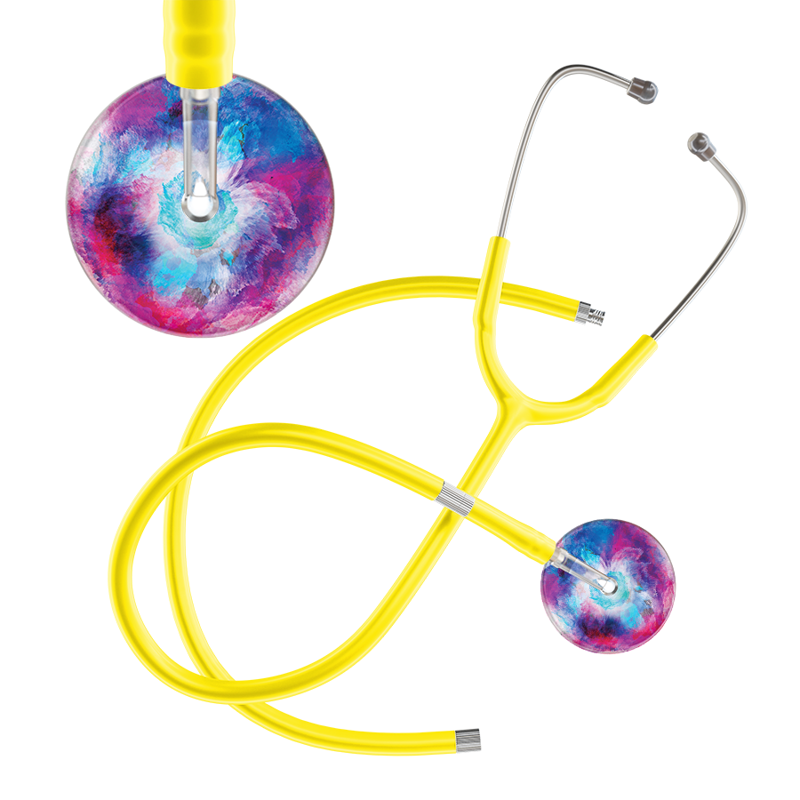 TieDye Multi Color Stethoscope - Watercolor Designs