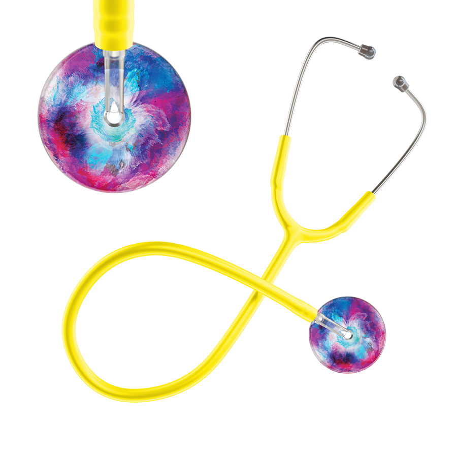 TieDye Multi Color Stethoscope - Watercolor Designs