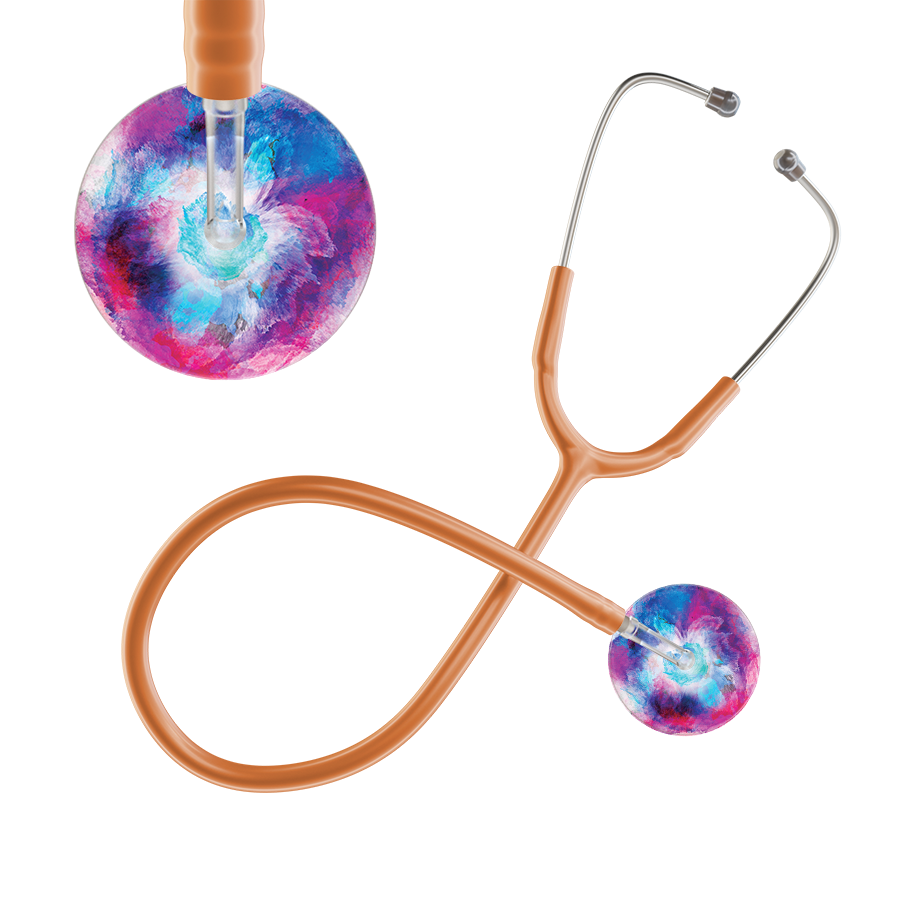 TieDye Multi Color Stethoscope - Watercolor Designs