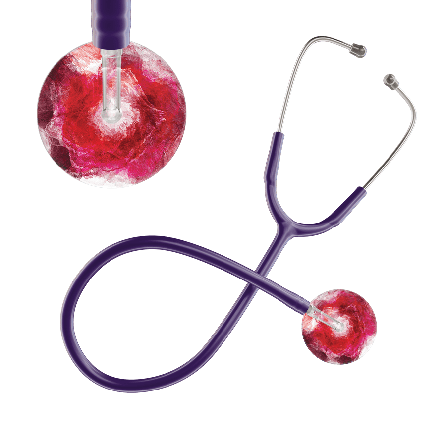 TieDye Stethoscope - Watercolor Designs