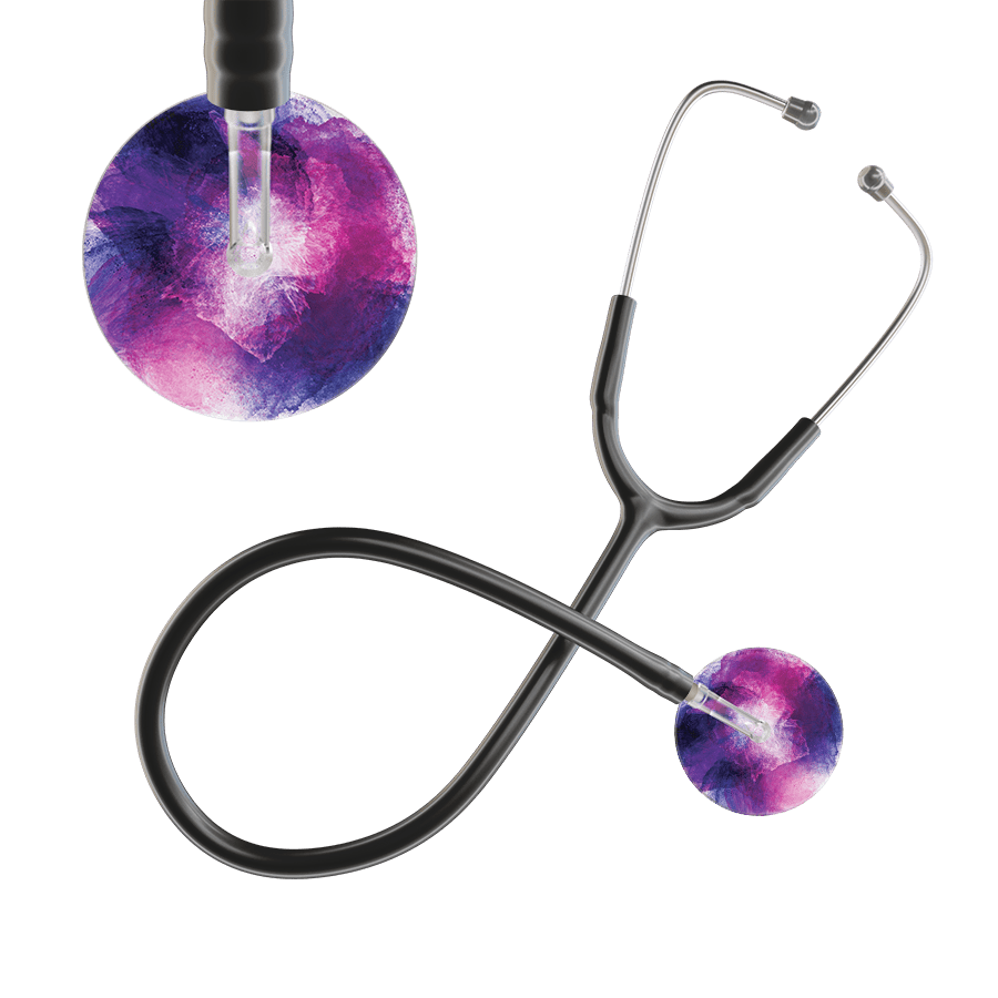 TieDye Stethoscope - Watercolor Designs