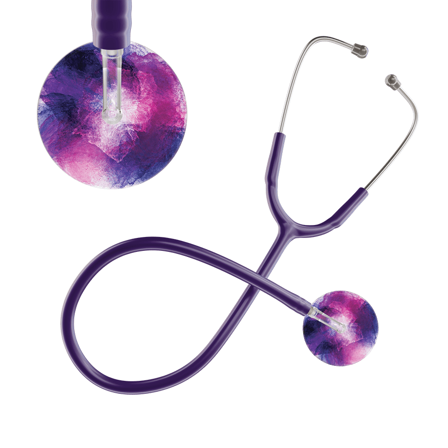 TieDye Stethoscope - Watercolor Designs