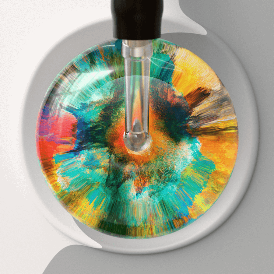 Ultrascope Single Stethoscope TieDye Stethoscope - Watercolor Designs