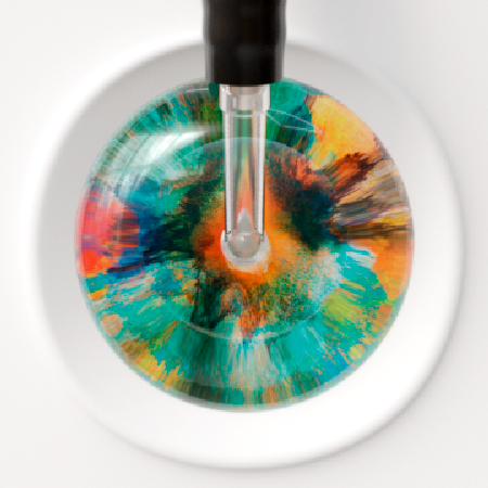 Ultrascope Single Stethoscope Tie Dye Stethoscope - Water Color Designs