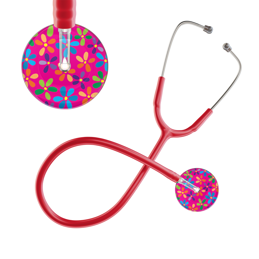 Ultrascope Single Stethoscope Light Flower Power Stethoscope