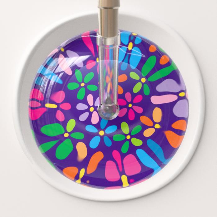 Ultrascope Stethoscope Head Purple Flower Power / Adult Flower Power Stethoscope Head