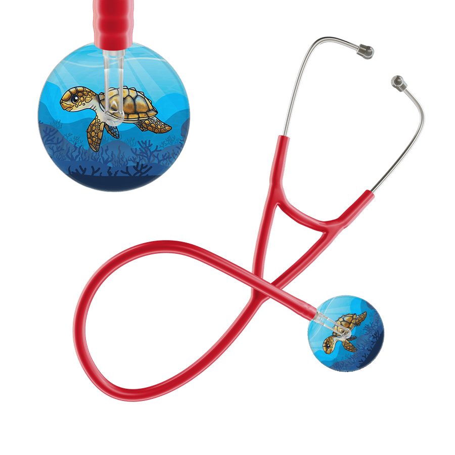 Ultrascope Single Stethoscope Sea Turtle - Underwater Ocean Stethoscope