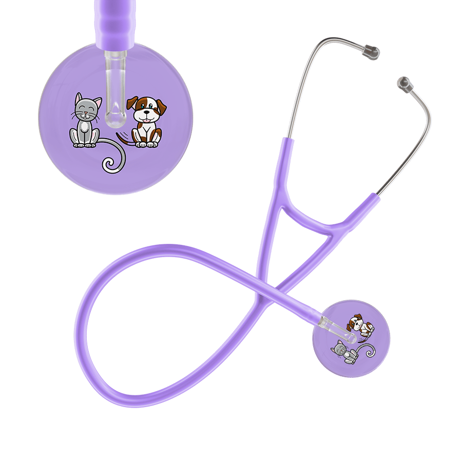Ultrascope Single Stethoscope Cat & Dog Lilac (LL) / Adult / Lavender Cat & Dog Cardiology Stethoscope