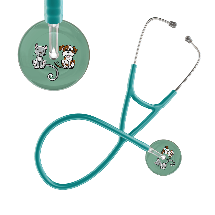 Ultrascope Single Stethoscope Cat & Dog Sage (SG) / Adult / Jade Dark Cat & Dog Cardiology Stethoscope
