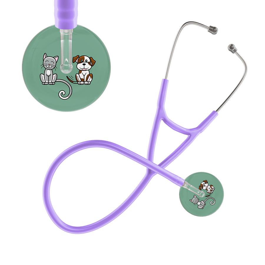 Ultrascope Single Stethoscope Cat & Dog Sage (SG) / Adult / Lavender Cat & Dog Cardiology Stethoscope