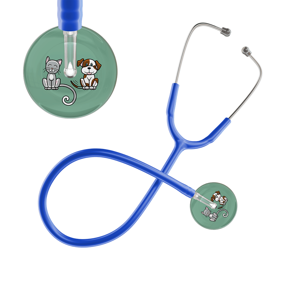 Ultrascope Single Stethoscope Cat & Dog Sage (SG) / Adult / Royal Blue Dark Cat & Dog Stethoscope