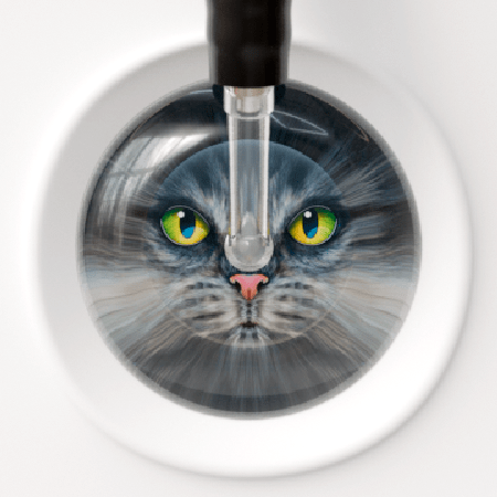 Ultrascope Single Stethoscope Tabby Cat Eyes Stethoscope
