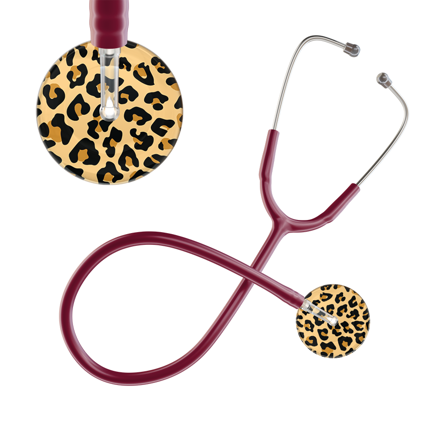 Leopard Pattern Stethoscope - Leopard Print