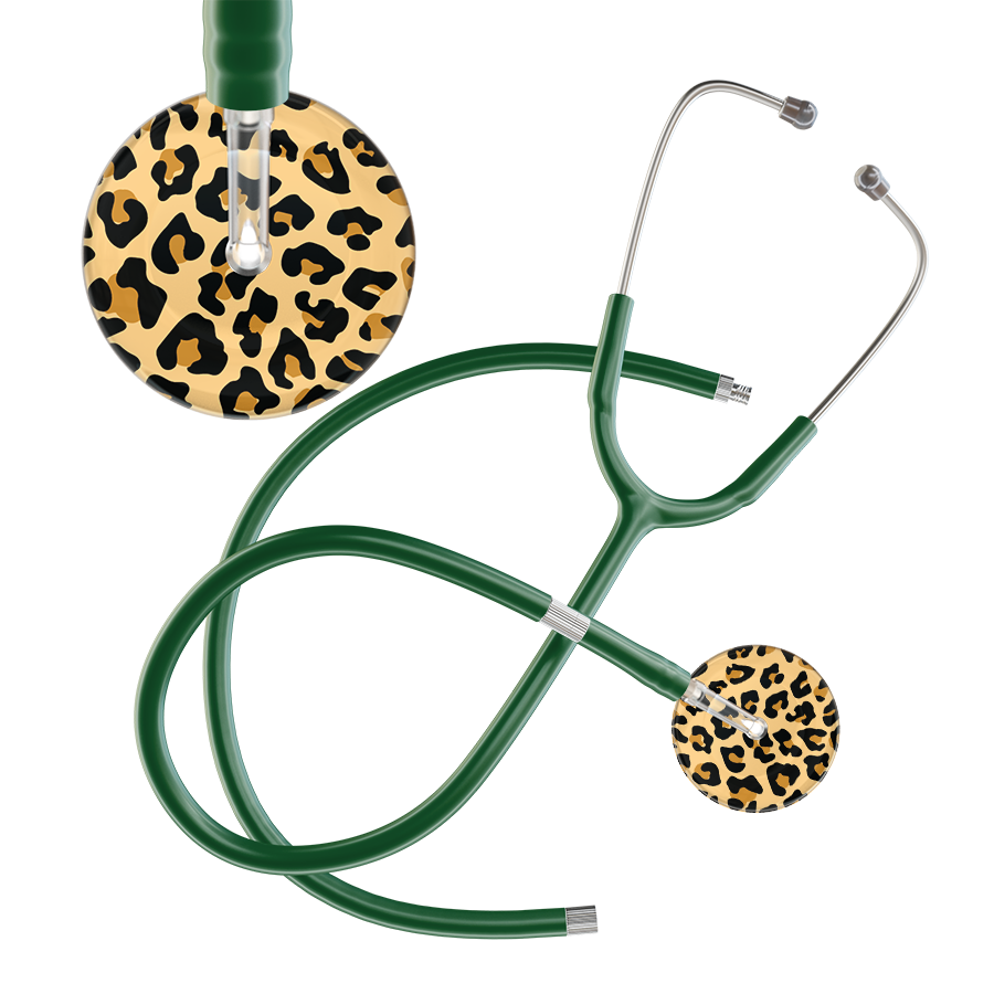 Leopard Pattern Stethoscope - Leopard Print