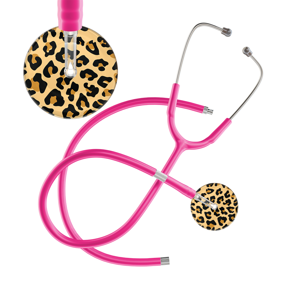 Leopard Pattern Stethoscope - Leopard Print