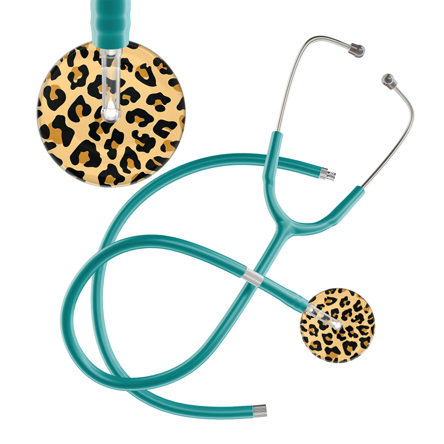 Leopard Pattern Stethoscope - Leopard Print