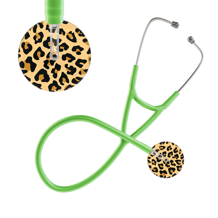 Leopard Pattern Cardiology Stethoscope - Leopard Print