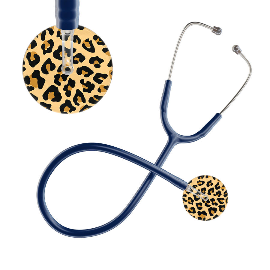 Leopard Pattern Stethoscope - Leopard Print