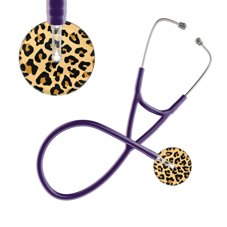 Leopard Pattern Cardiology Stethoscope - Leopard Print