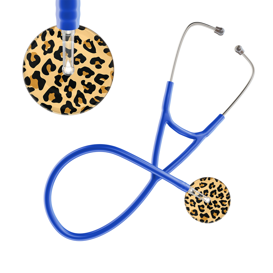 Leopard Pattern Cardiology Stethoscope - Leopard Print