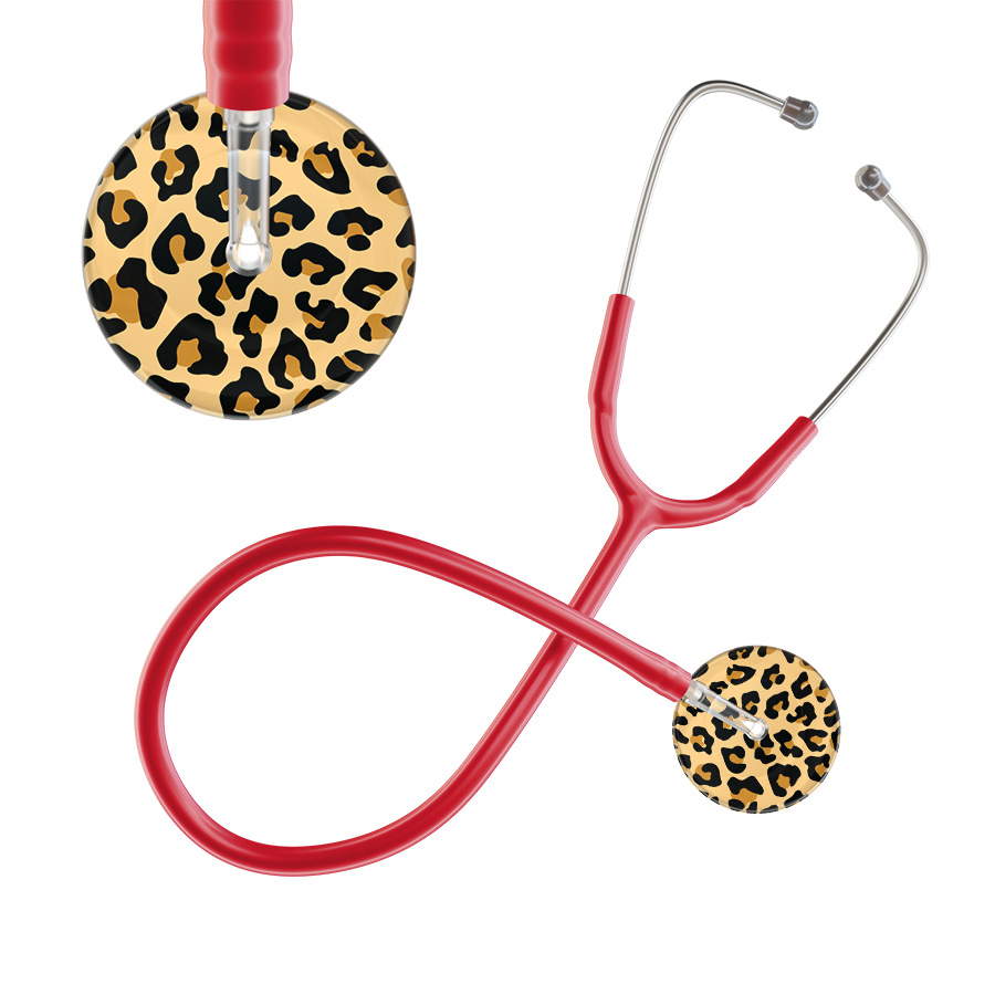 Leopard Pattern Stethoscope - Leopard Print