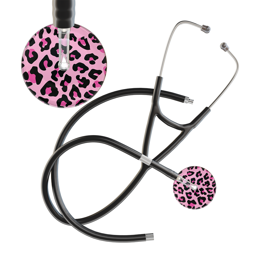 Leopard Pattern Cardiology Stethoscope - Leopard Print