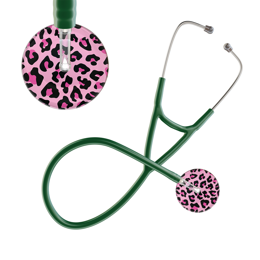 Leopard Pattern Cardiology Stethoscope - Leopard Print