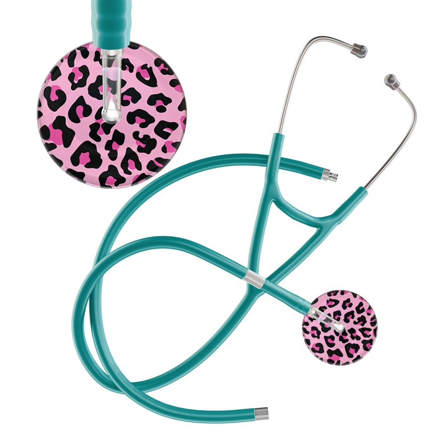 Leopard Pattern Cardiology Stethoscope - Leopard Print