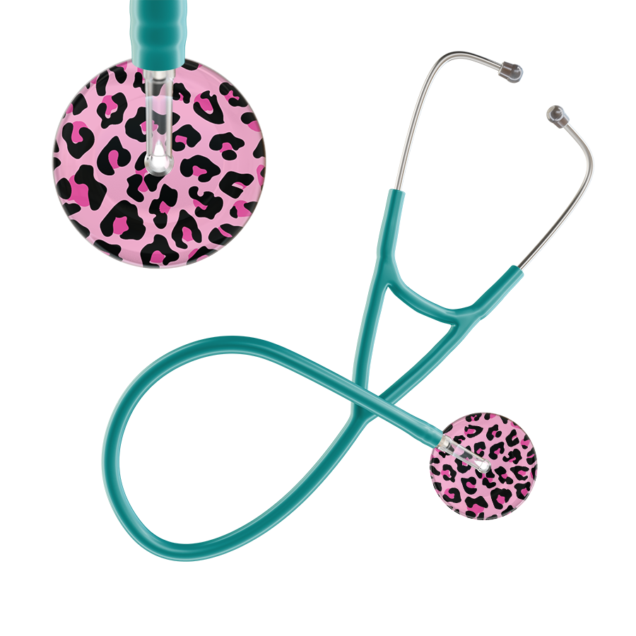 Leopard Pattern Cardiology Stethoscope - Leopard Print