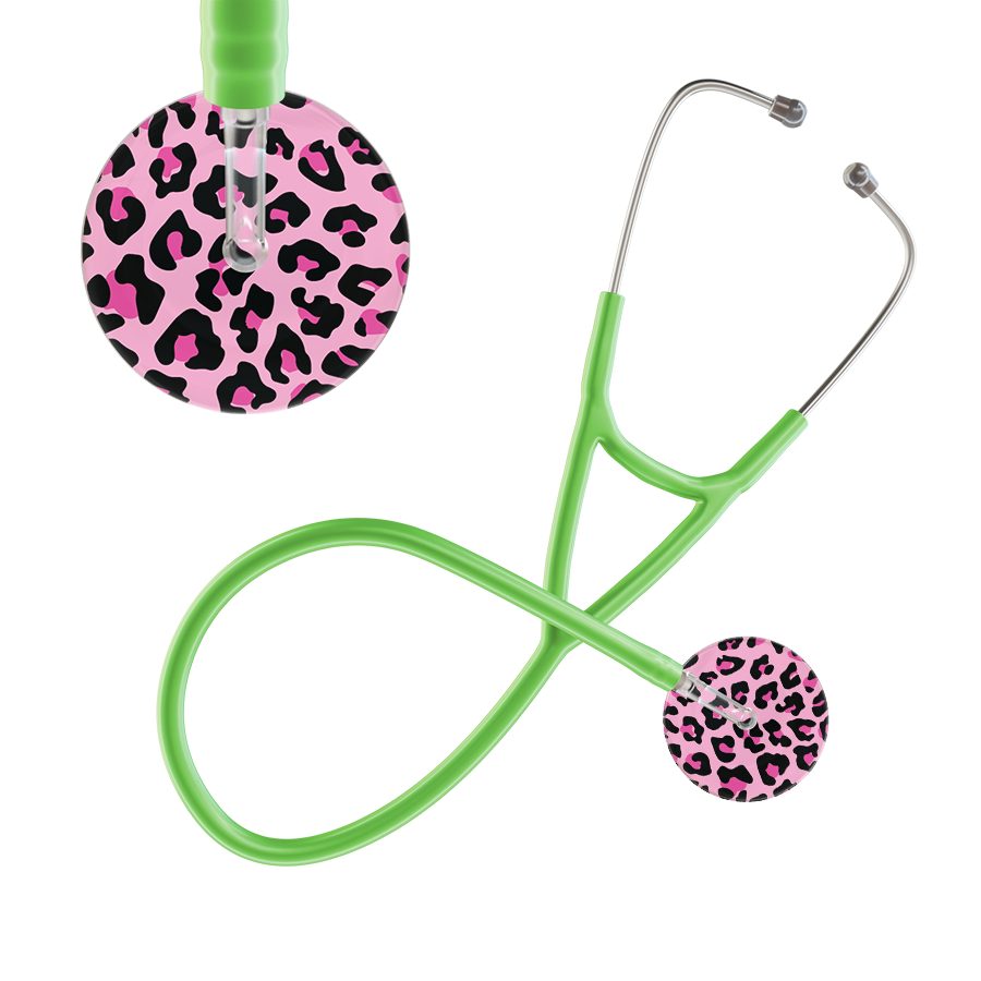 Leopard Pattern Cardiology Stethoscope - Leopard Print