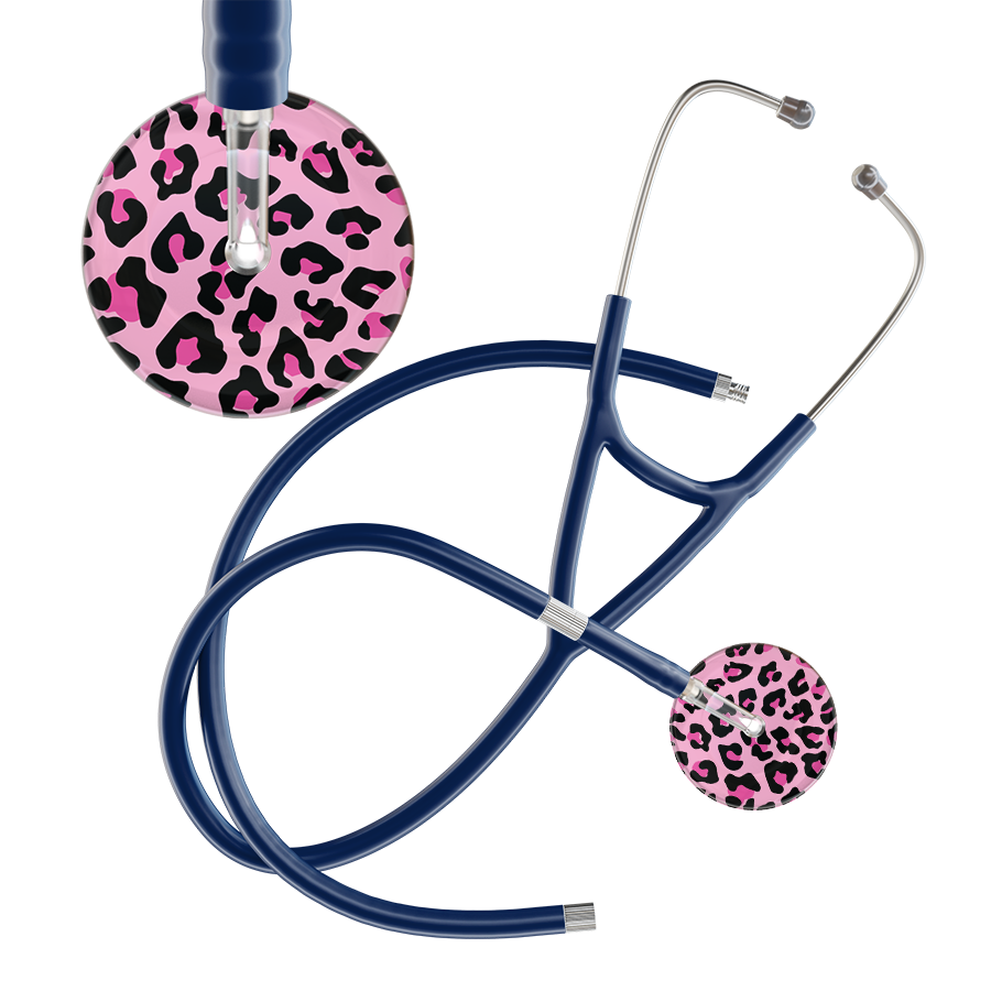 Leopard Pattern Cardiology Stethoscope - Leopard Print