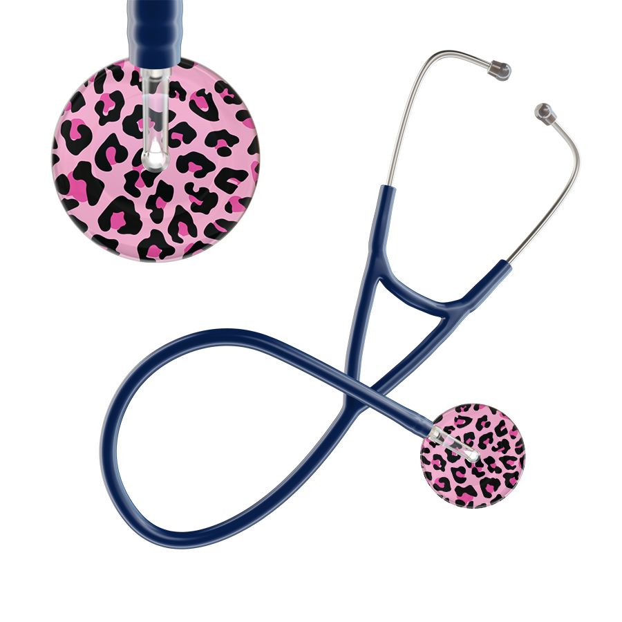 Leopard Pattern Cardiology Stethoscope - Leopard Print
