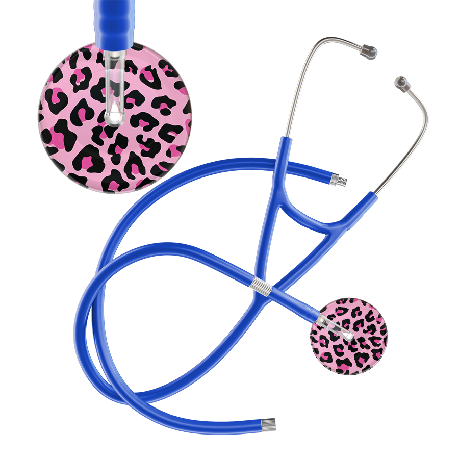 Leopard Pattern Cardiology Stethoscope - Leopard Print