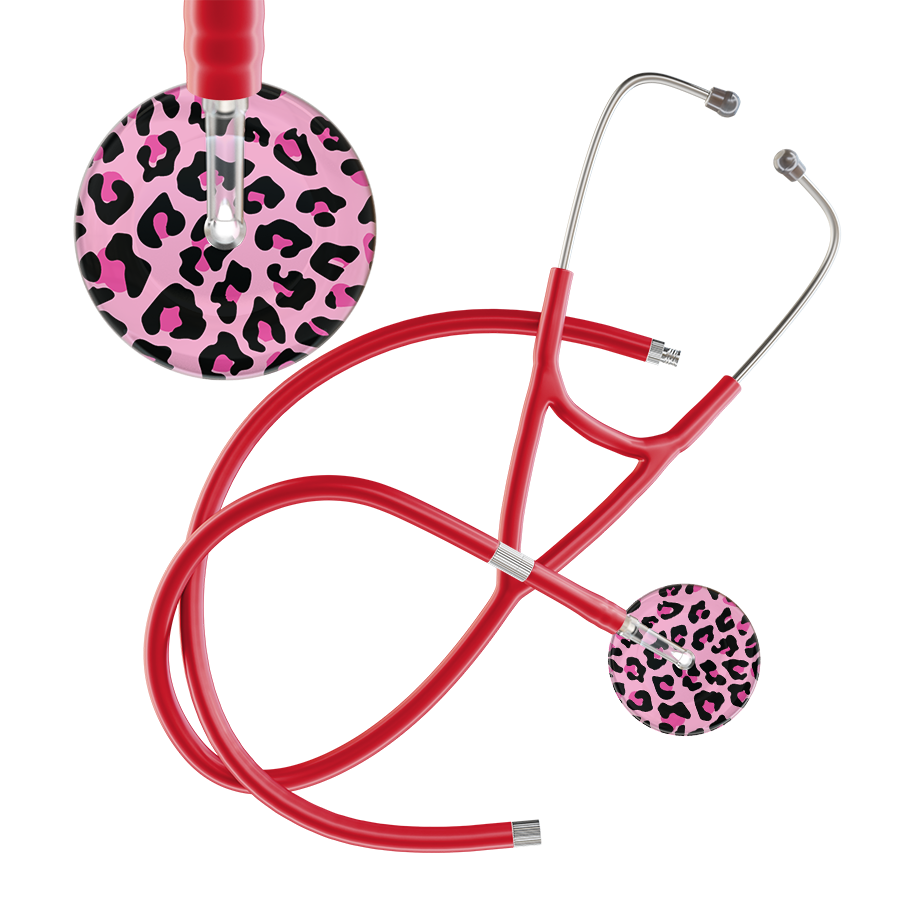 Leopard Pattern Cardiology Stethoscope - Leopard Print