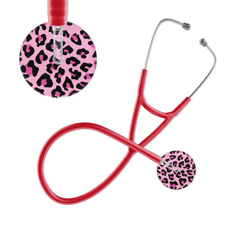 Leopard Pattern Cardiology Stethoscope - Leopard Print