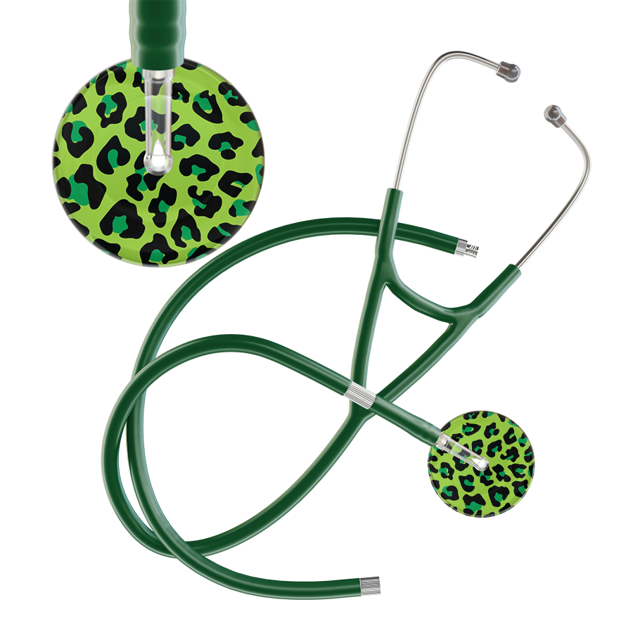 Leopard Pattern Cardiology Stethoscope - Leopard Print