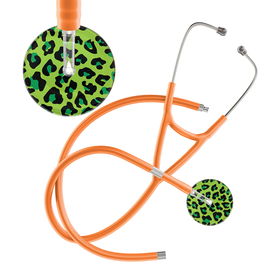 Leopard Pattern Cardiology Stethoscope - Leopard Print