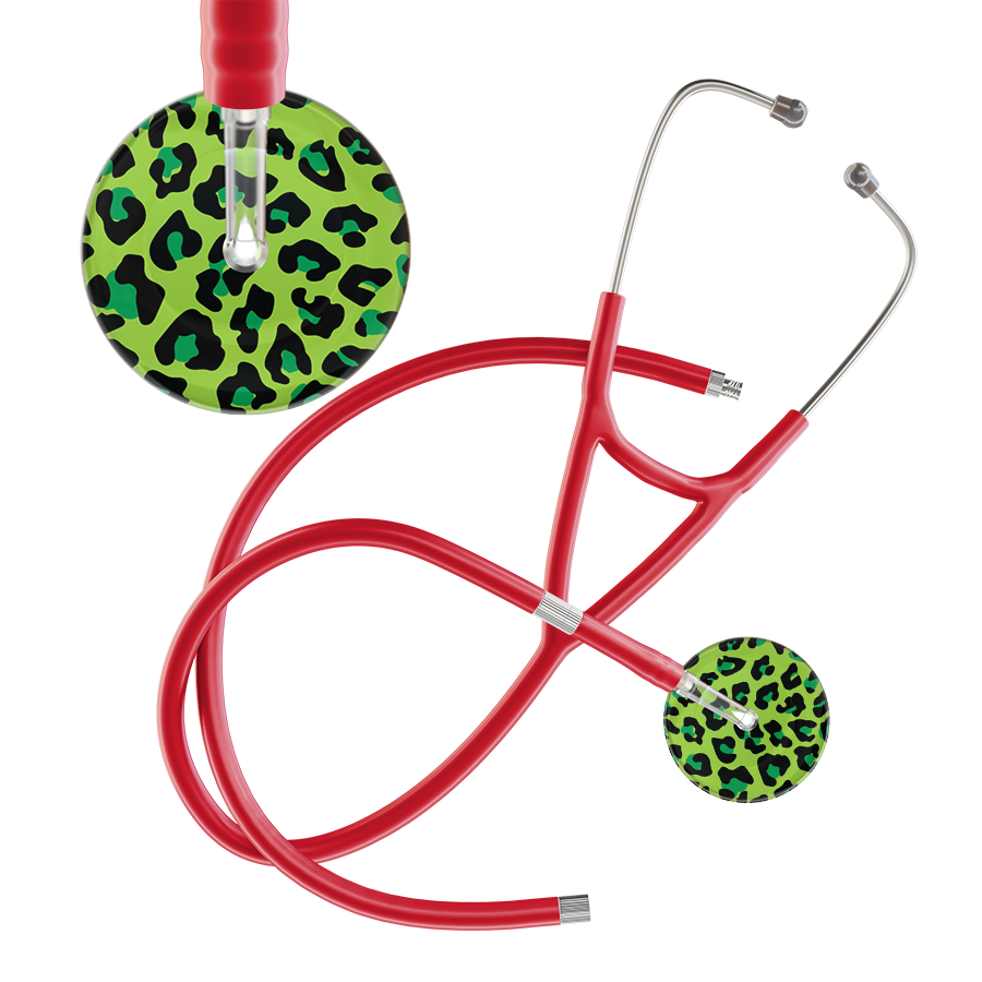 Leopard Pattern Cardiology Stethoscope - Leopard Print