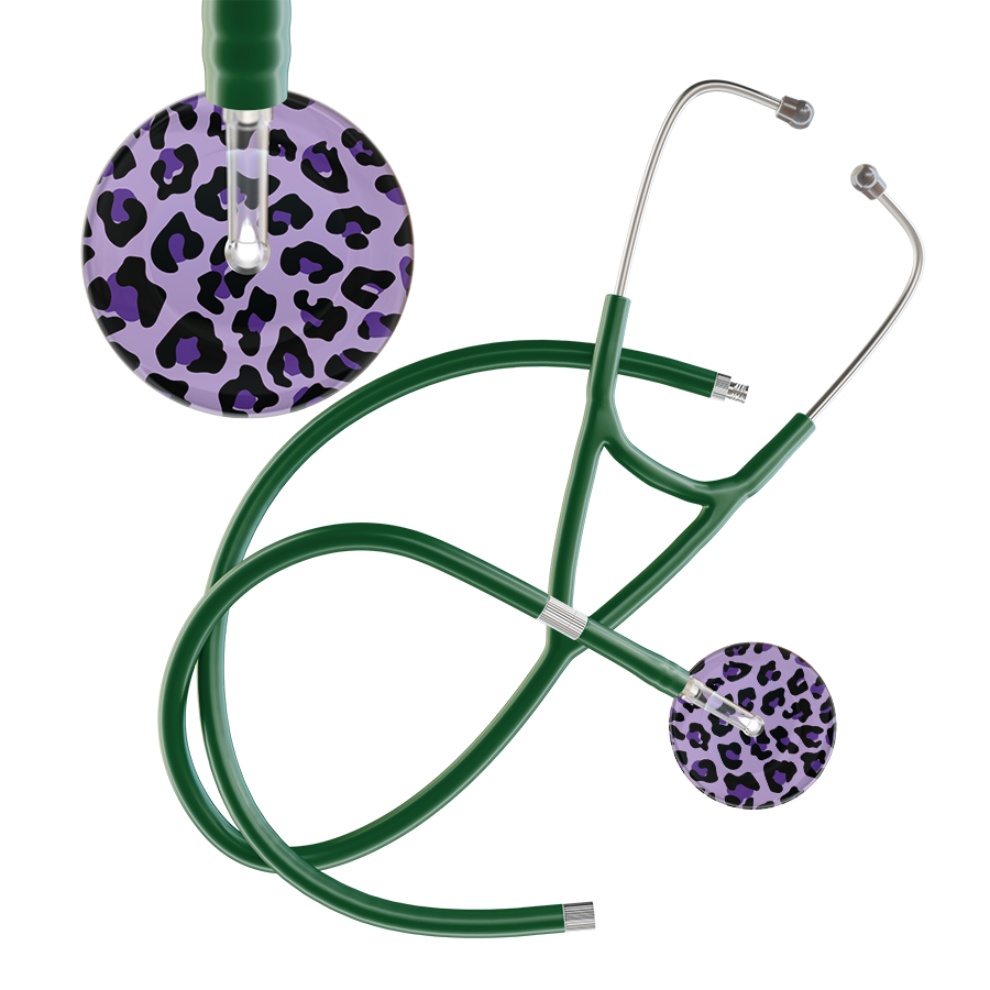Leopard Pattern Cardiology Stethoscope - Leopard Print