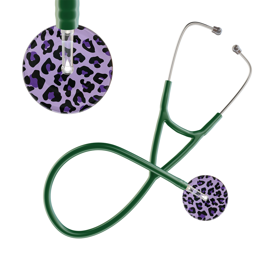 Leopard Pattern Cardiology Stethoscope - Leopard Print